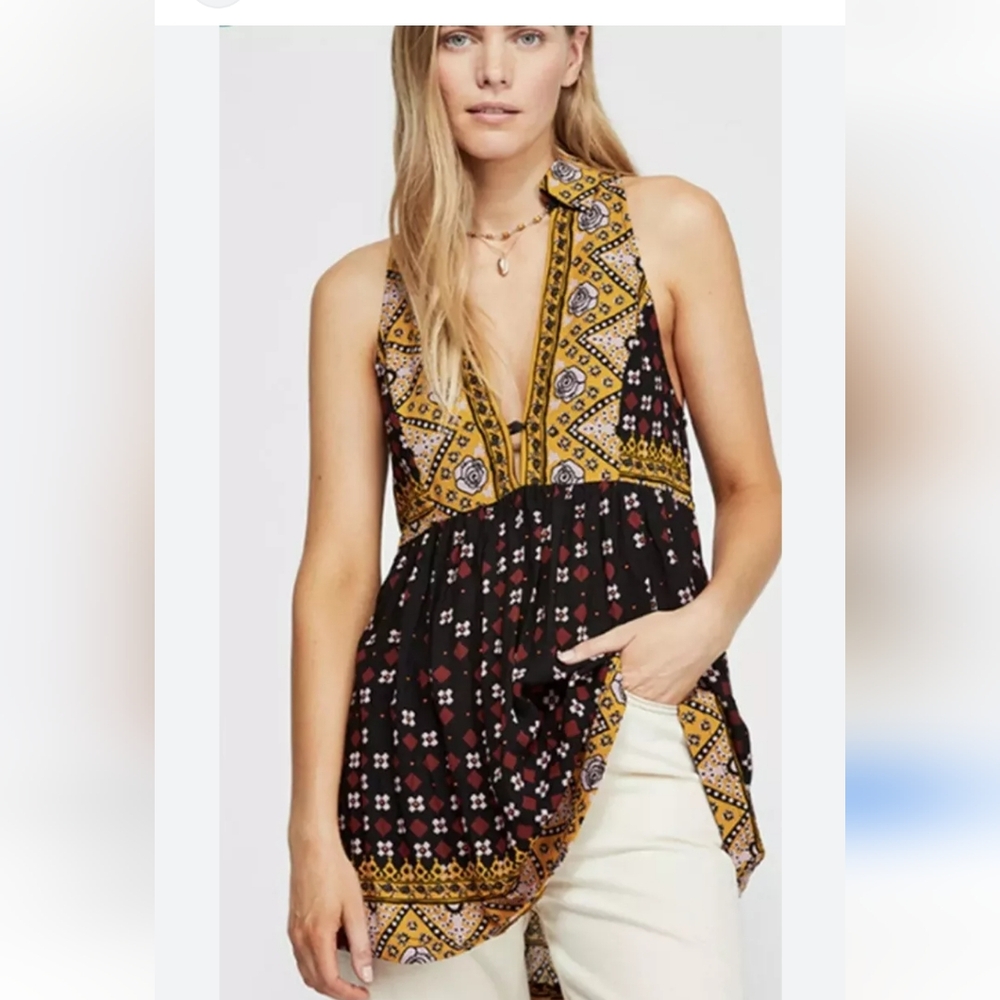 Free People Charlotte Sleeveless Tunic Top